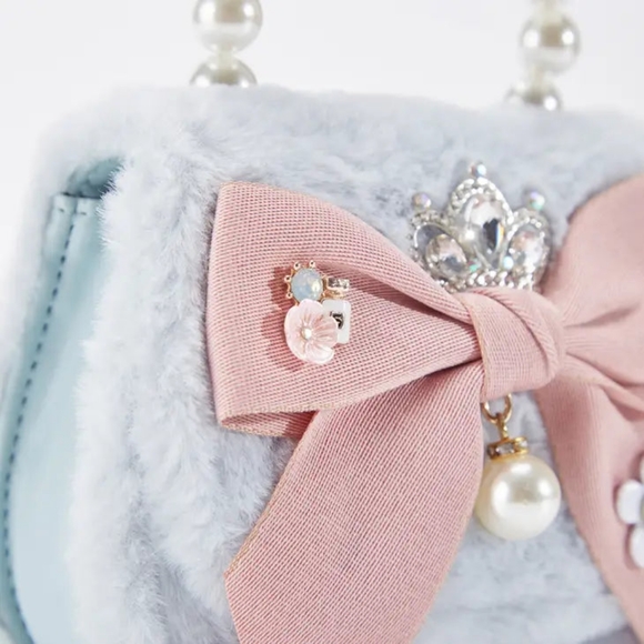 'Princess Charlotte' Blue Purse - Picture 5 of 5